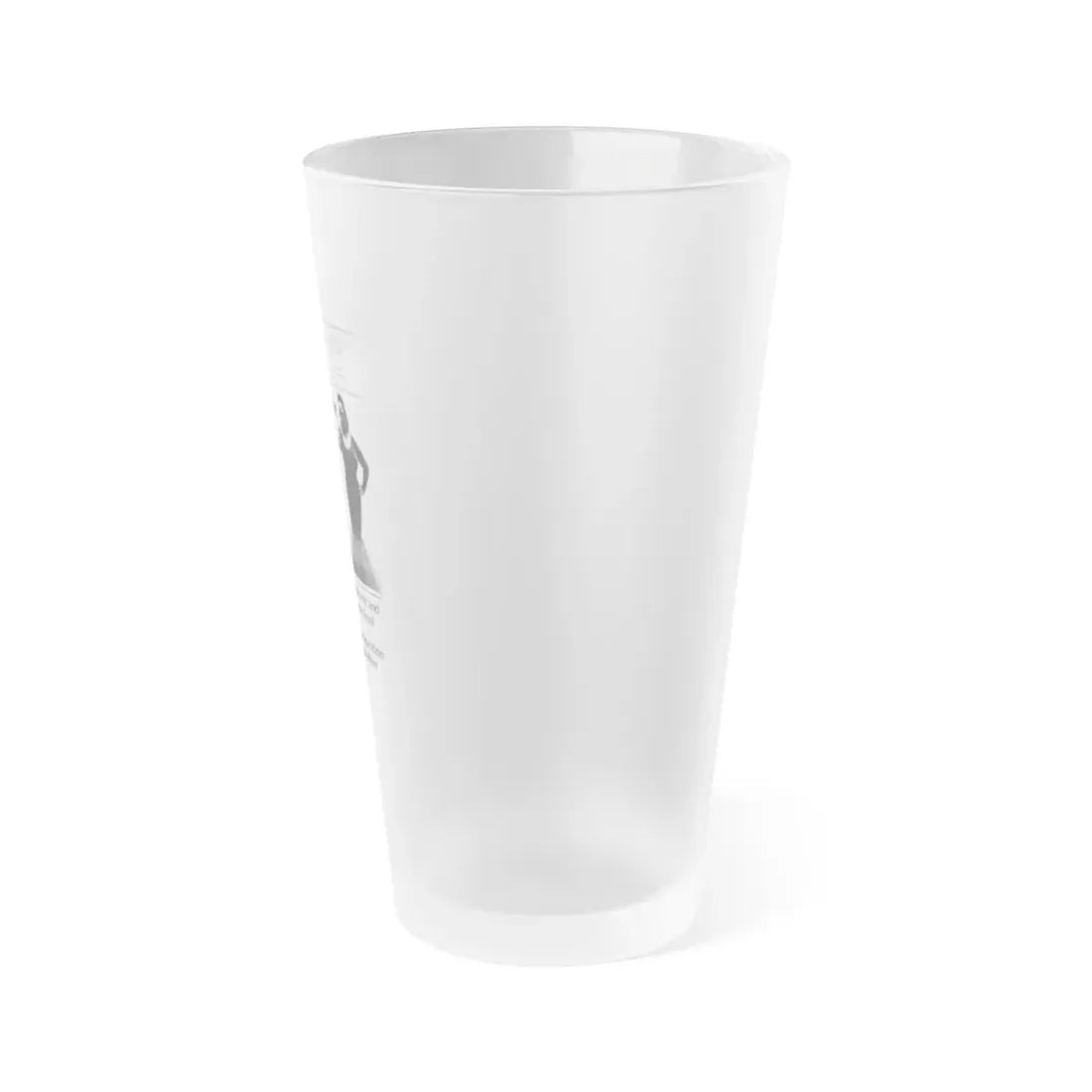 PINK FLAMINGOS (TEASER) 1972 Movie Poster - Frosted Pint Glass 16oz - Go Mug Yourself