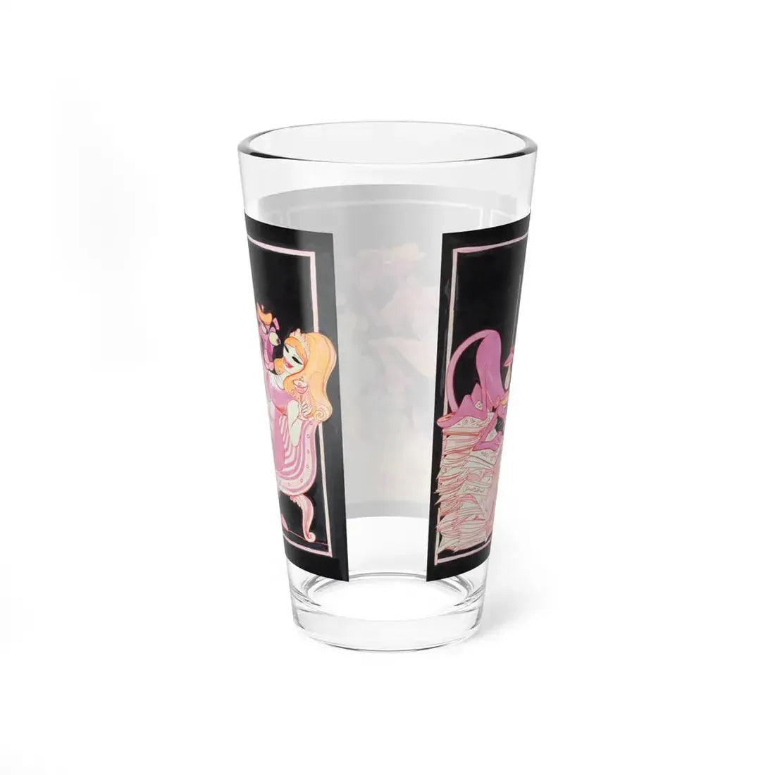 Pink Panther (Magazine Illustration) Pint Glass 16oz - Go Mug Yourself
