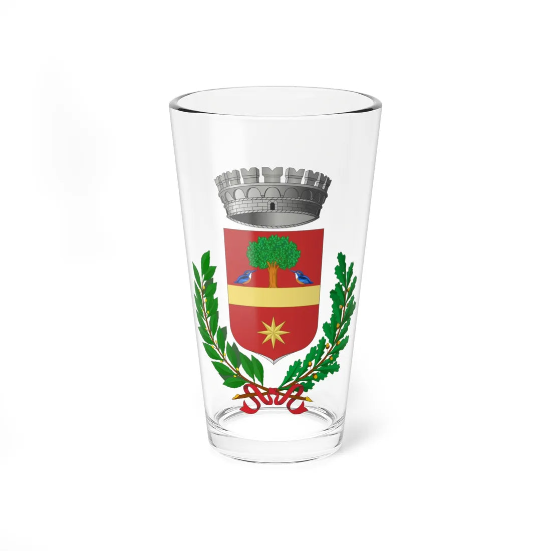 Piombino Dese-Stemma (Italy) (Coat of Arms) Pint Glass 16oz 16oz - Go Mug Yourself