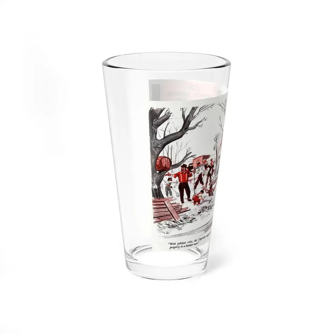 Pioneers Next Door, The American Magazine, April 1949 (Magazine Illustration) Pint Glass 16oz - Go Mug Yourself