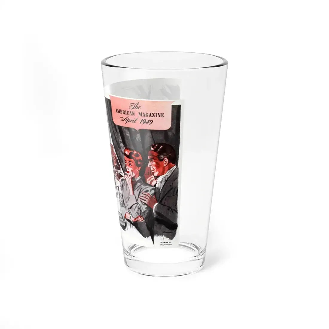 Pioneers Next Door, The American Magazine, April 1949 (Magazine Illustration) Pint Glass 16oz - Go Mug Yourself