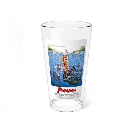 PIRANHA 1978 Movie Poster - Pint Glass 16oz 16oz - Go Mug Yourself