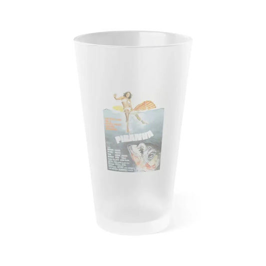 PIRANHA (2) 1978 Movie Poster - Frosted Pint Glass 16oz 16oz Frosted - Go Mug Yourself