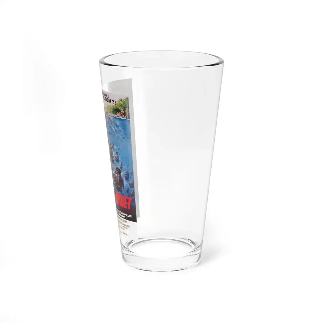 PIRANHA (DANISH) 1978 Movie Poster - Pint Glass 16oz - Go Mug Yourself