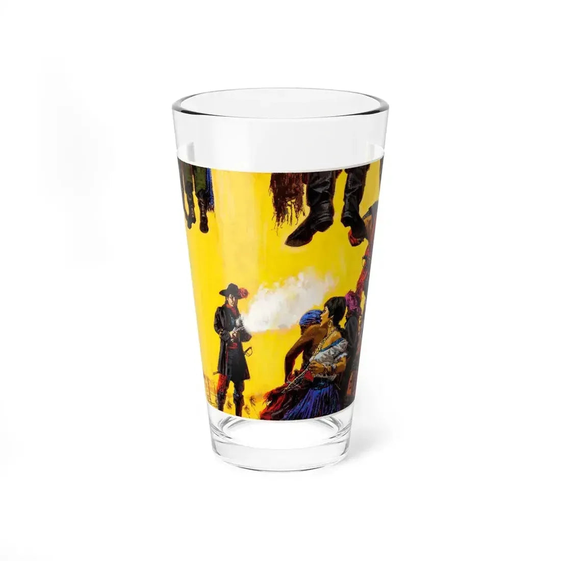 Pirate Illustration (Magazine Illustration) Pint Glass 16oz 16oz - Go Mug Yourself