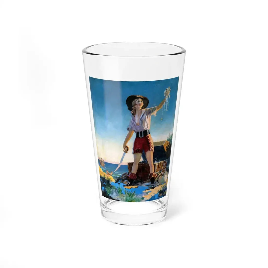 Pirate's Booty - Pint Glass 16oz 16oz - Go Mug Yourself