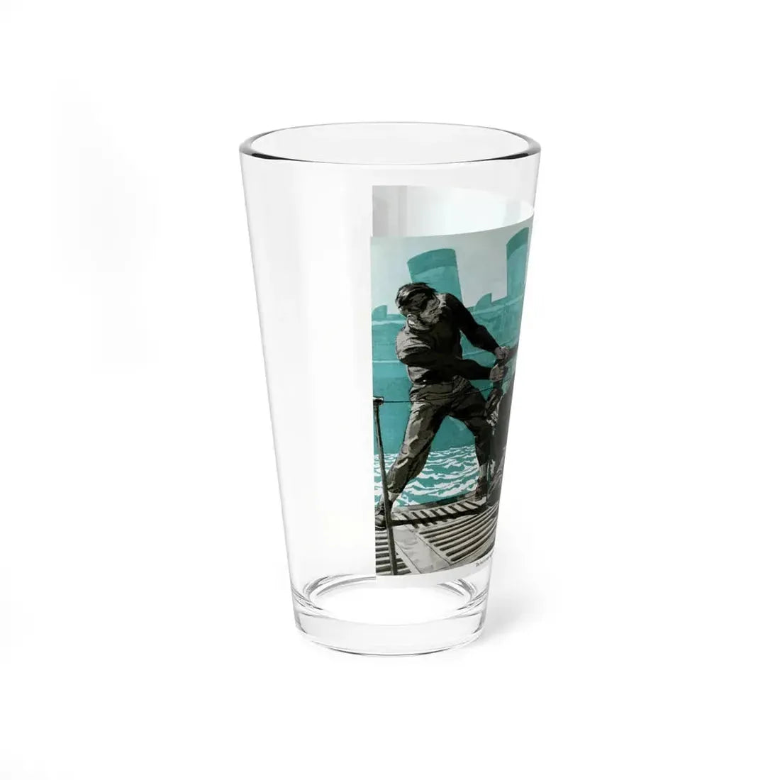 Pirates Aboard the U-19, 1959 (Magazine Illustration) Pint Glass 16oz - Go Mug Yourself