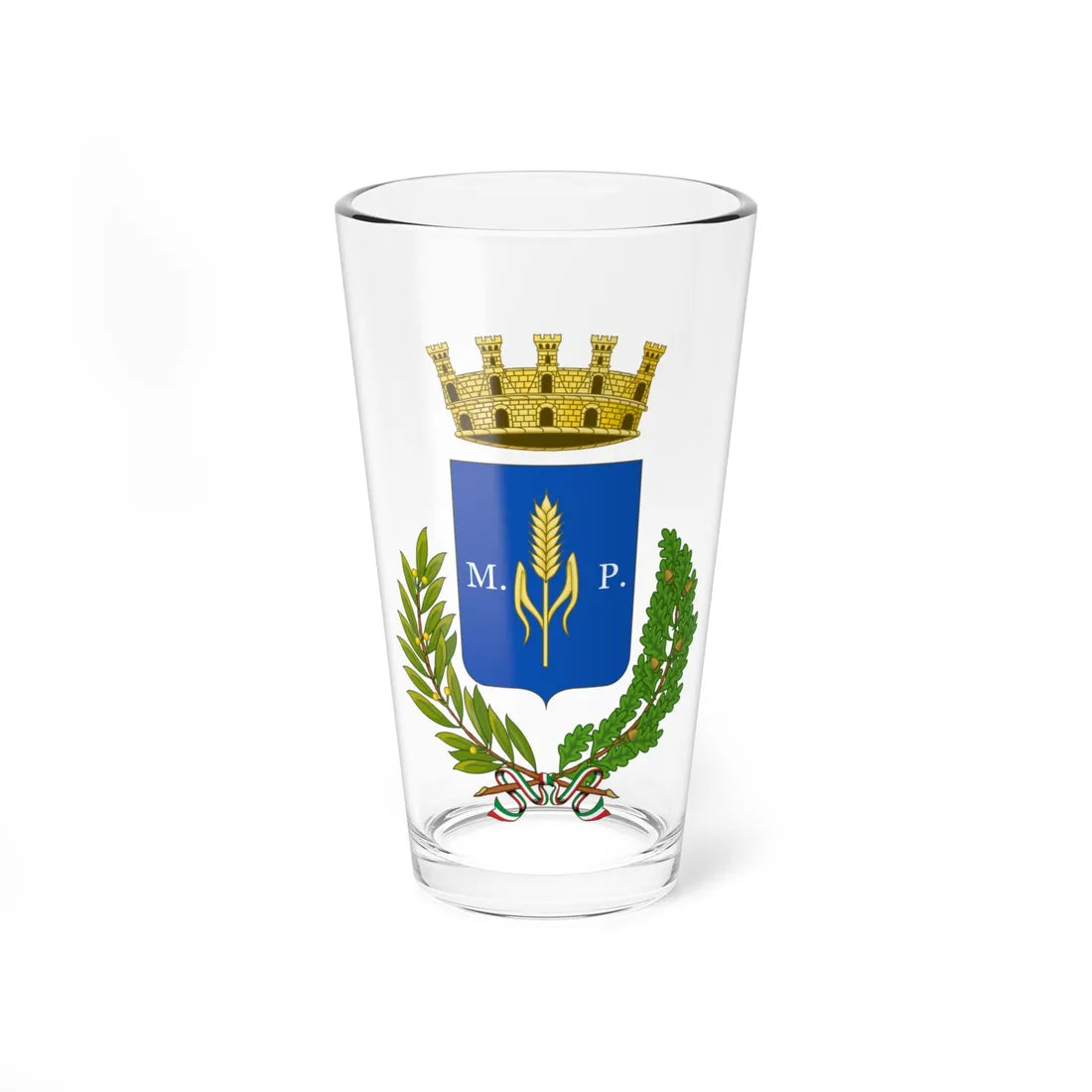 Pisticci-Stemma (Italy) (Coat of Arms) Pint Glass 16oz 16oz - Go Mug Yourself