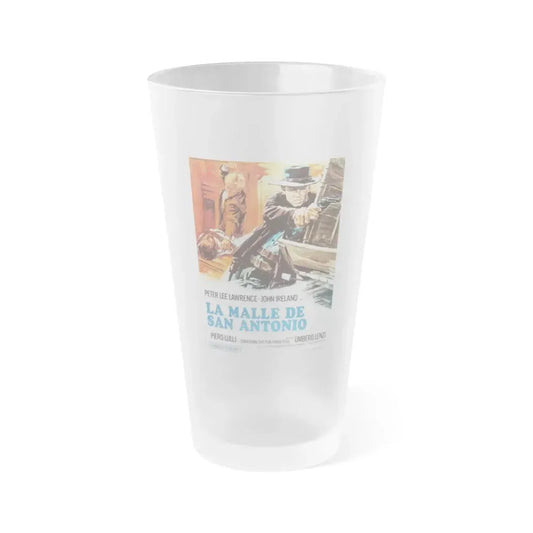 PISTOL FOR A HUNDRED COFFINS 1968 Movie Poster - Frosted Pint Glass 16oz 16oz Frosted - Go Mug Yourself