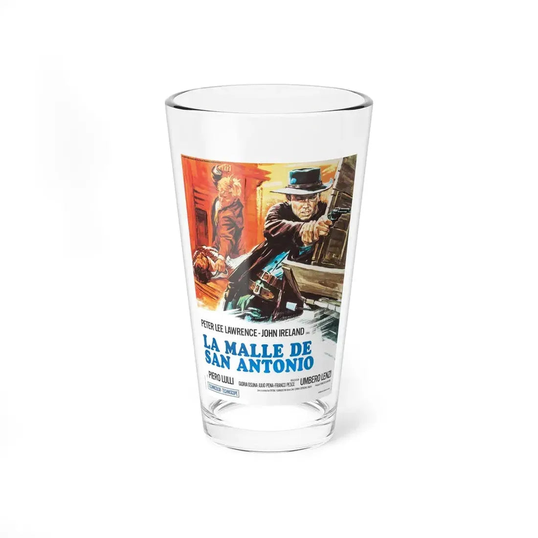 PISTOL FOR A HUNDRED COFFINS 1968 Movie Poster - Pint Glass 16oz 16oz - Go Mug Yourself