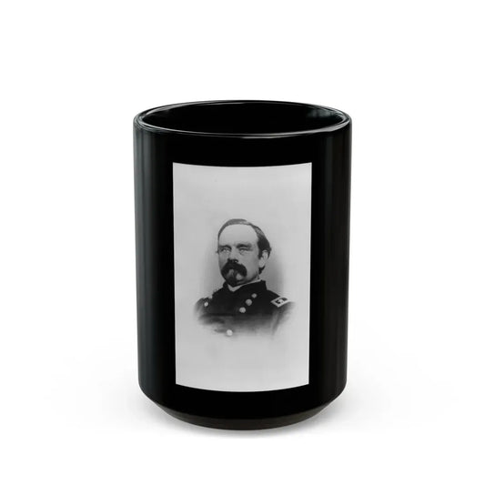 P.J. Osterhaus, Head-And-Shoulders Portrait, Facing Left (U.S. Civil War) Black Coffee Mug 15oz - Go Mug Yourself