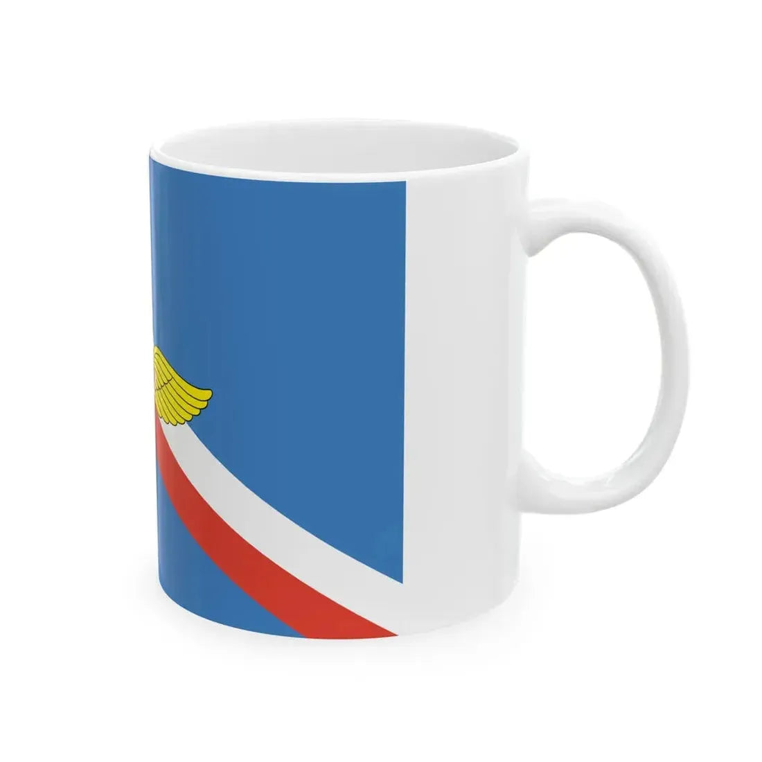 PL air force flag 55-59 (Poland) White Coffee Mug - Go Mug Yourself