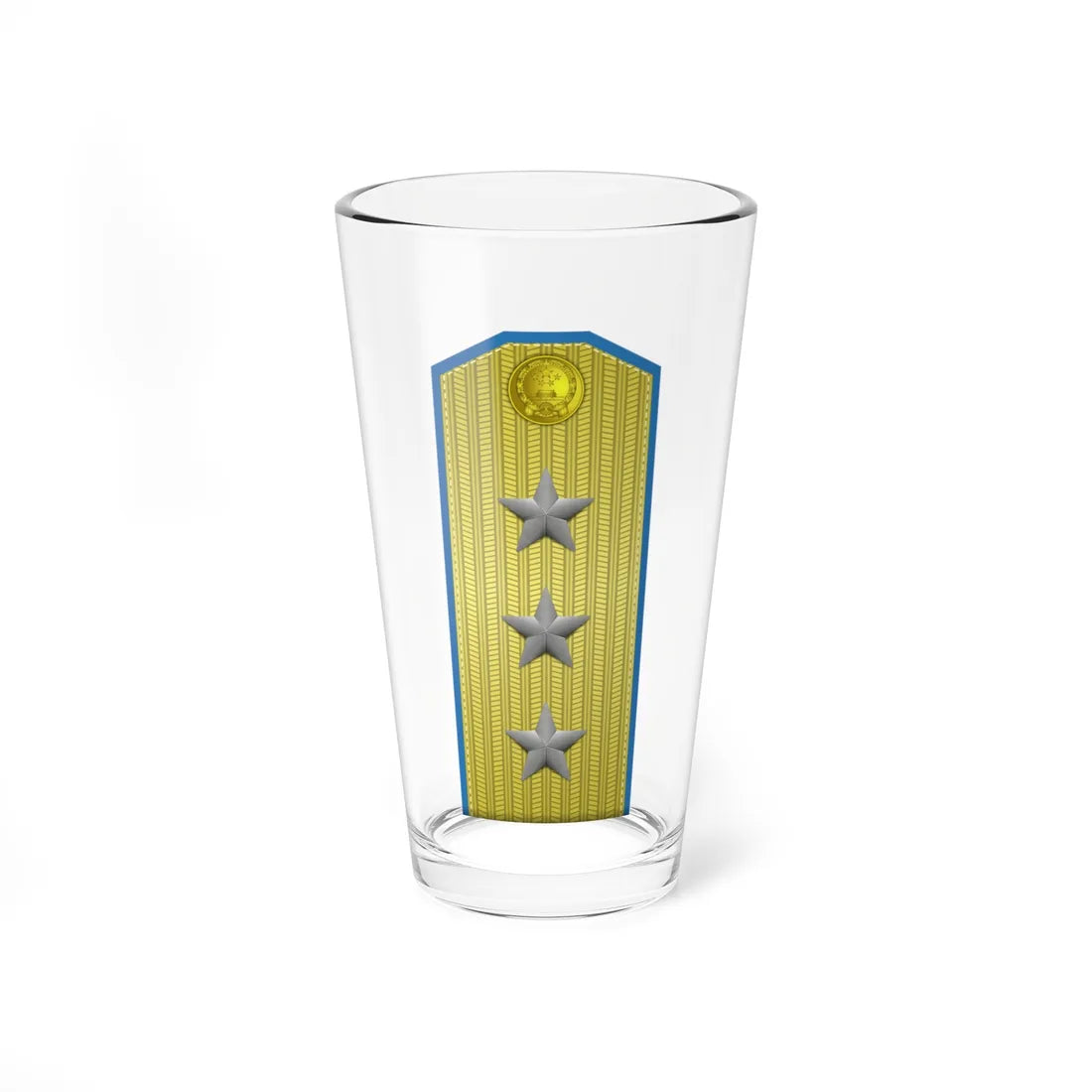 PLA kōng jūn shàng jiàng Type 55 (China) (Military Rank) Pint Glass 16oz 16oz - Go Mug Yourself