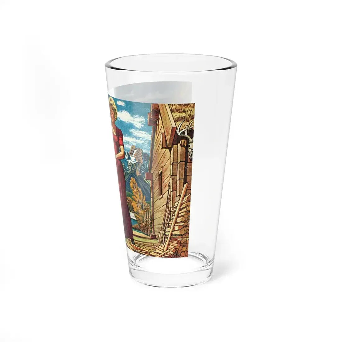 Plainswoman by Williams Forrest, The Saturday Evening Post, 1960 (Magazine Illustration) Pint Glass 16oz - Go Mug Yourself