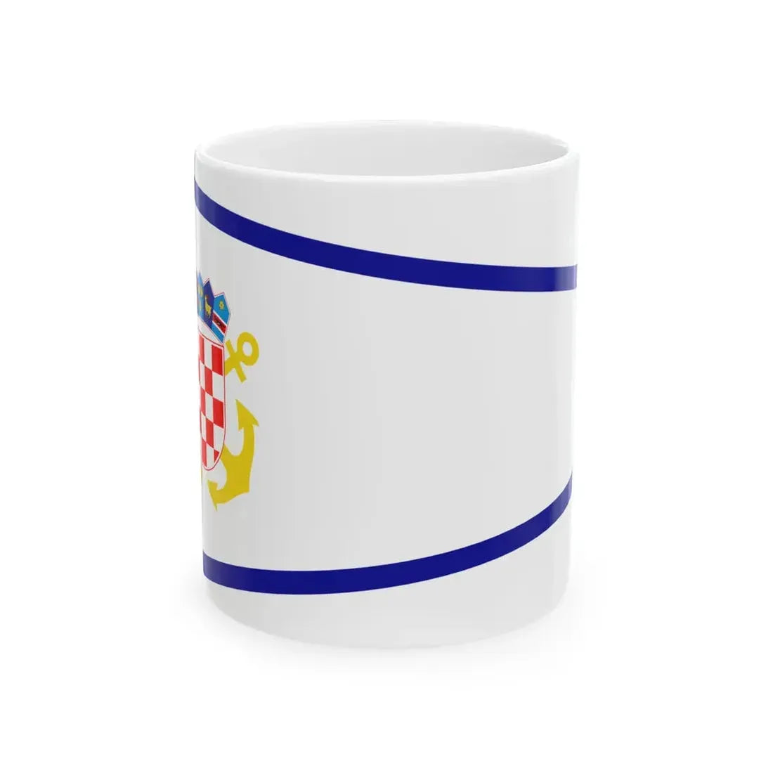 Plamenac zapovjednika divizijuna ratnih brodova (Croatia) White Coffee Mug 11oz - Go Mug Yourself