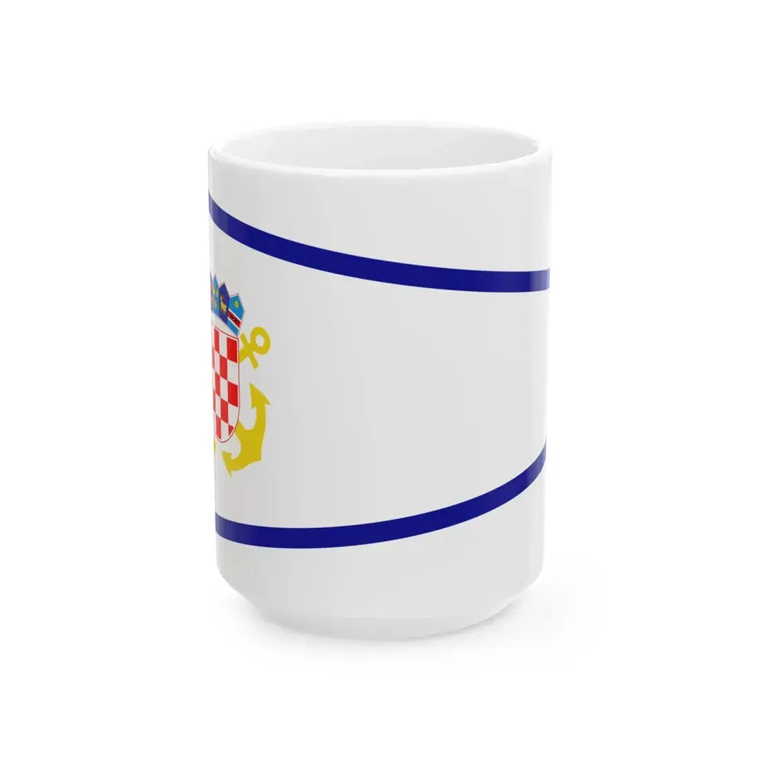 Plamenac zapovjednika divizijuna ratnih brodova (Croatia) White Coffee Mug 15oz - Go Mug Yourself