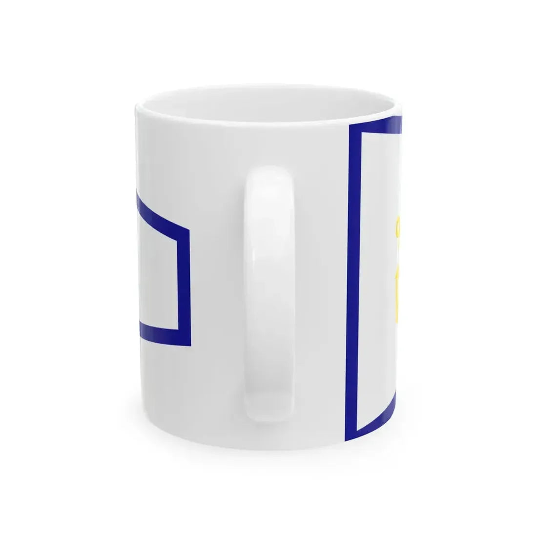 Plamenac zapovjednika divizijuna ratnih brodova (Croatia) White Coffee Mug - Go Mug Yourself