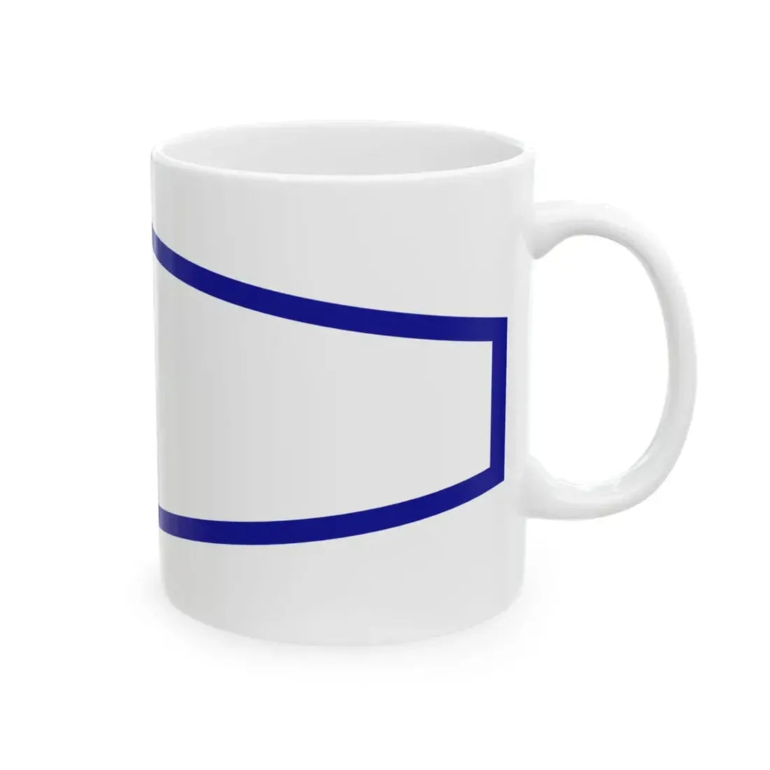 Plamenac zapovjednika divizijuna ratnih brodova (Croatia) White Coffee Mug - Go Mug Yourself