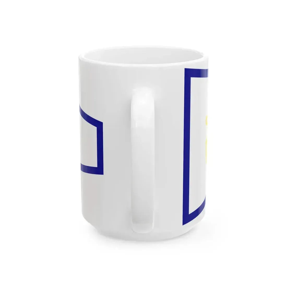 Plamenac zapovjednika divizijuna ratnih brodova (Croatia) White Coffee Mug - Go Mug Yourself