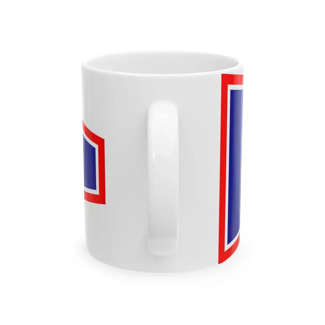 Plamenac zapovjednika flote ratnih brodova (Croatia) White Coffee Mug - Go Mug Yourself