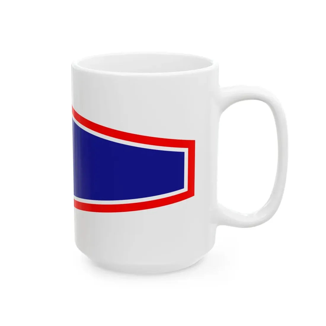 Plamenac zapovjednika flote ratnih brodova (Croatia) White Coffee Mug - Go Mug Yourself