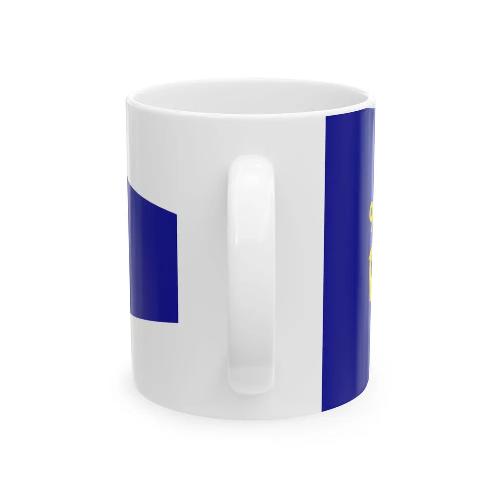 Plamenac zapovjednika flotile ratnih brodova (Croatia) White Coffee Mug - Go Mug Yourself