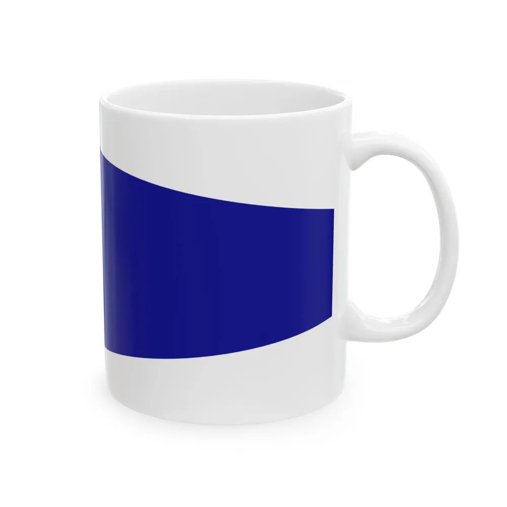 Plamenac zapovjednika flotile ratnih brodova (Croatia) White Coffee Mug - Go Mug Yourself