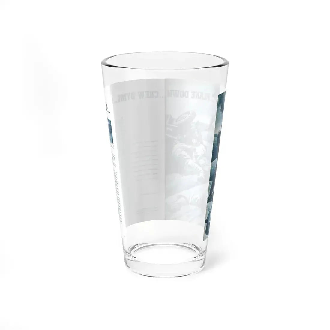 Plane Down Crew Dying Send Help, For Men Only, May 1960 (Magazine Illustration) Pint Glass 16oz - Go Mug Yourself