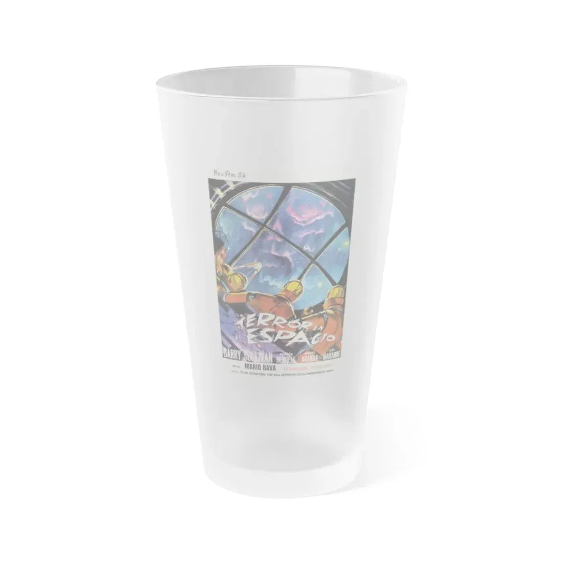 PLANET OF THE VAMPIRES (ITALIAN) 1965 Movie Poster - Frosted Pint Glass 16oz 16oz Frosted - Go Mug Yourself