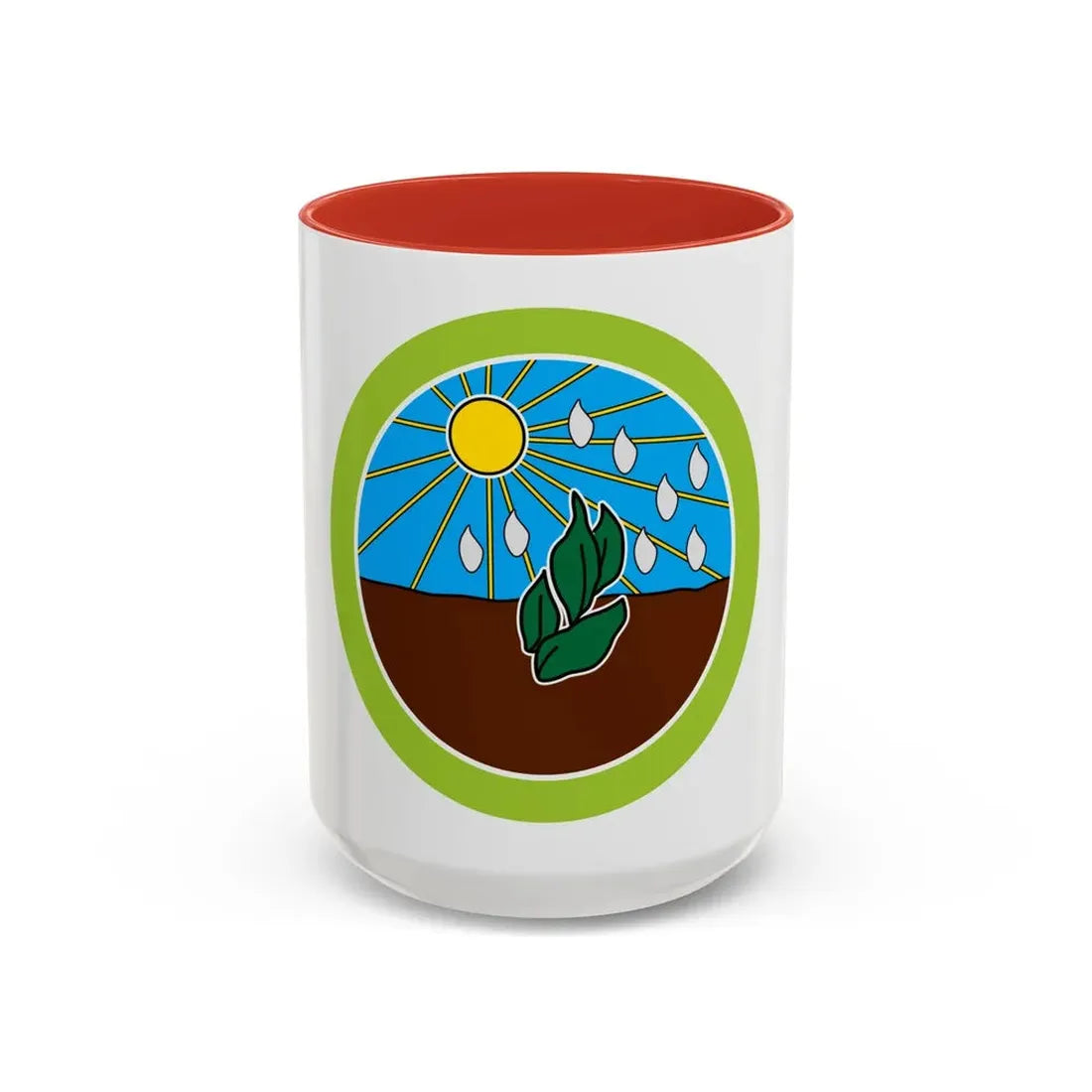 Plant Science (Boy Scout Merit Badge) Accent Coffee Mug 15oz Red - Go Mug Yourself