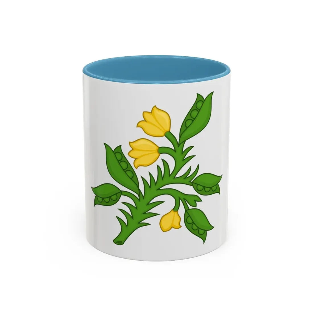 Planta genista Badge of the Plantagenets - Accent Coffee Mug 11oz Light Blue - Go Mug Yourself