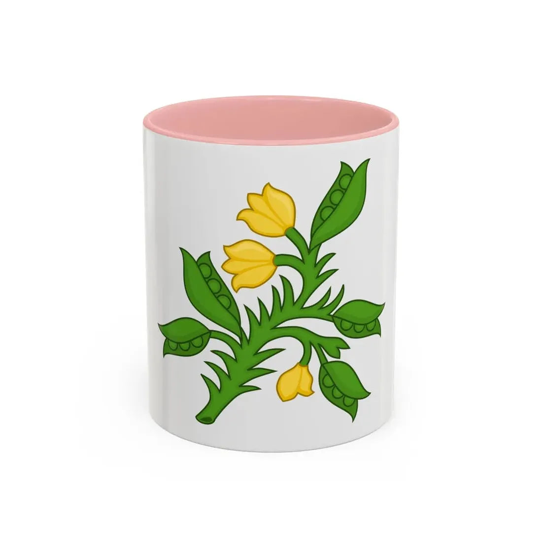 Planta genista Badge of the Plantagenets - Accent Coffee Mug 11oz Pink - Go Mug Yourself