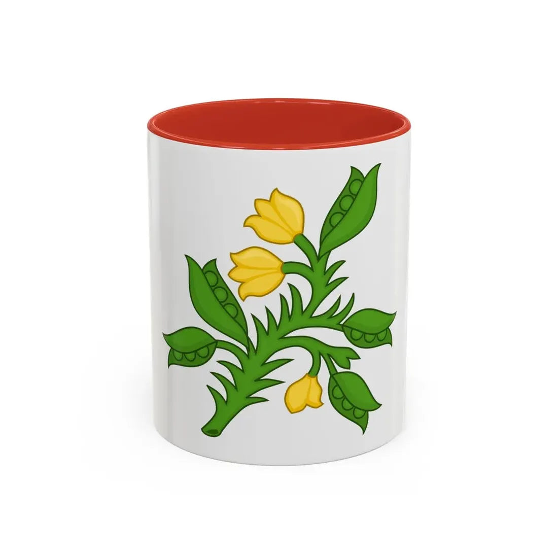 Planta genista Badge of the Plantagenets - Accent Coffee Mug 11oz Red - Go Mug Yourself