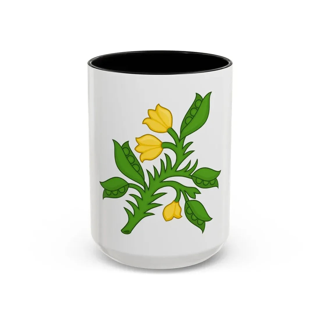 Planta genista Badge of the Plantagenets - Accent Coffee Mug 15oz Black - Go Mug Yourself