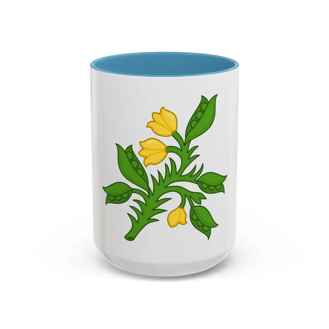 Planta genista Badge of the Plantagenets - Accent Coffee Mug 15oz Light Blue - Go Mug Yourself