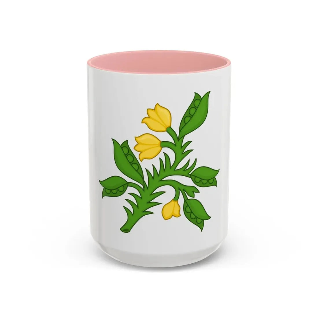 Planta genista Badge of the Plantagenets - Accent Coffee Mug 15oz Pink - Go Mug Yourself