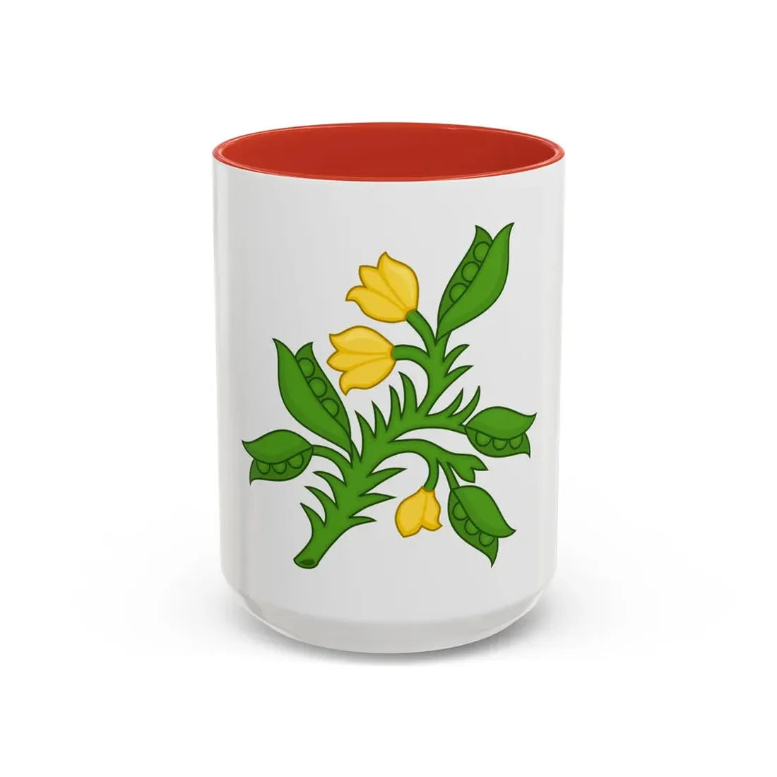 Planta genista Badge of the Plantagenets - Accent Coffee Mug 15oz Red - Go Mug Yourself