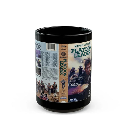 PLATOON LEADER (VHS COVER) - Black Coffee Mug 15oz - Go Mug Yourself