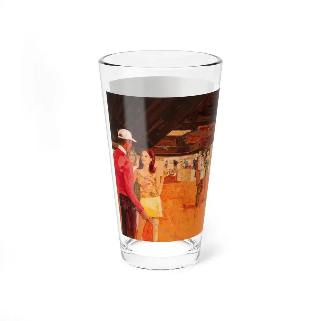 Playboy Club illustration (Magazine Illustration) Pint Glass 16oz - Go Mug Yourself