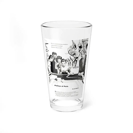 Playboys of Paris (1), Jem magazine, May 1957 (Magazine Illustration) Pint Glass 16oz 16oz - Go Mug Yourself