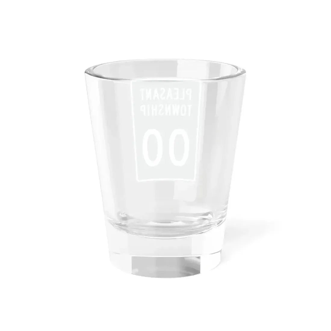 Pleasant Township Logan County Ohio route shield template (Ohio) (Road Sign) Shot Glass 1.5oz - Go Mug Yourself