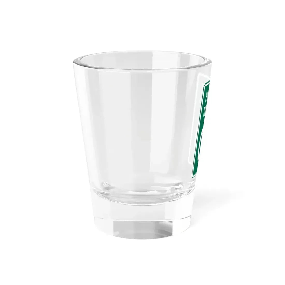 Pleasant Township Logan County Ohio route shield template (Ohio) (Road Sign) Shot Glass 1.5oz - Go Mug Yourself