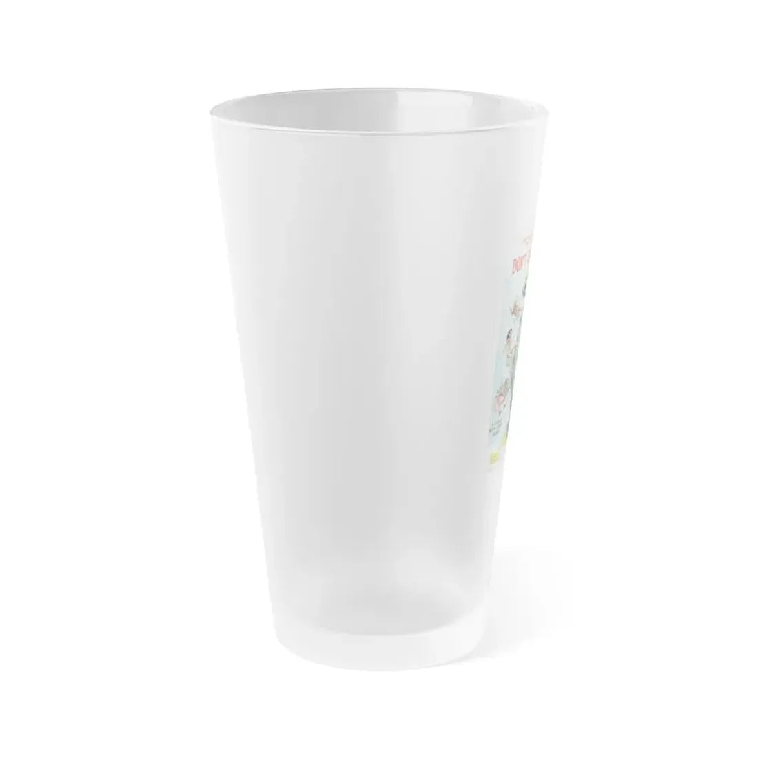 PLEASE DON'T EAT MY MOTHER 1973 Movie Poster - Frosted Pint Glass 16oz - Go Mug Yourself