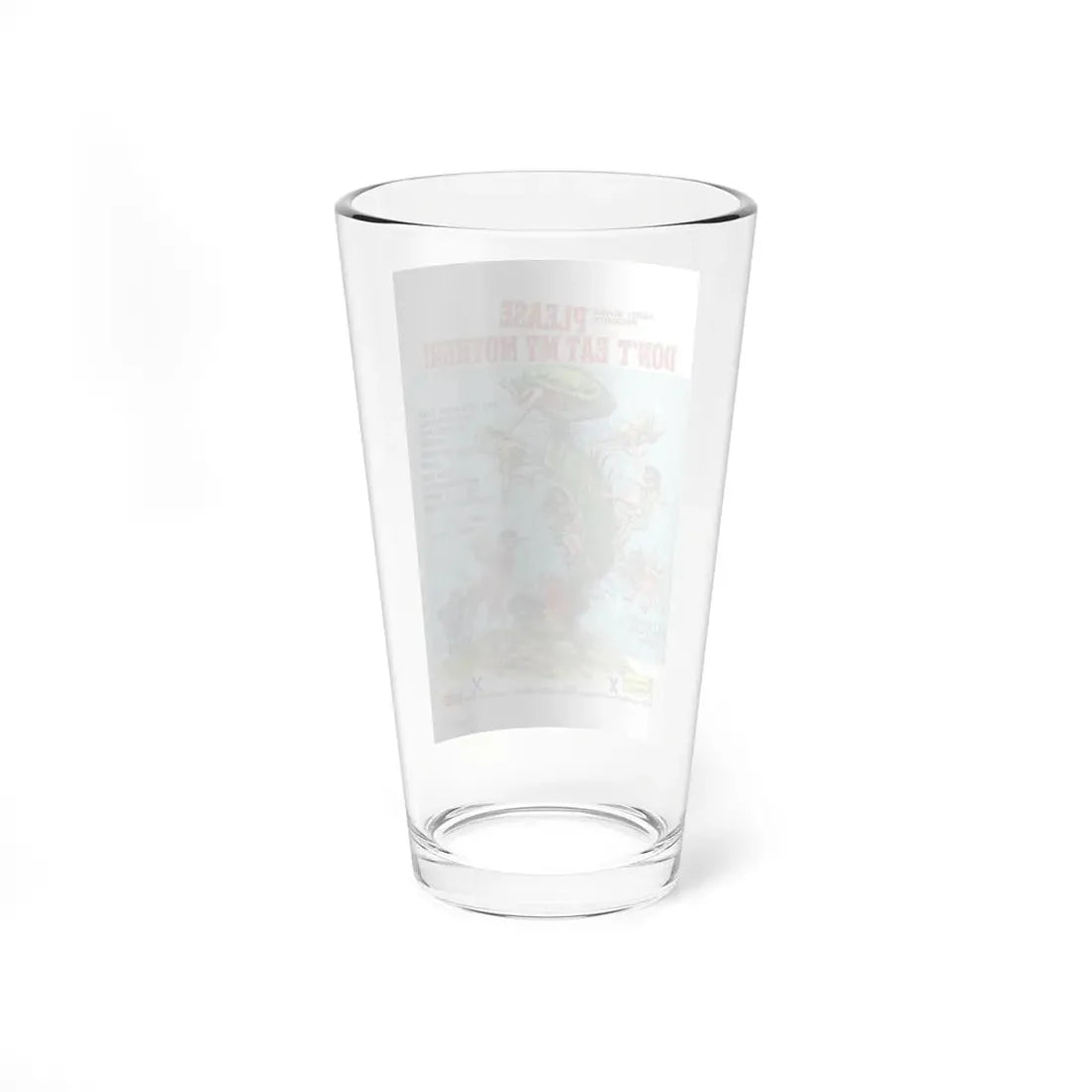 PLEASE DON'T EAT MY MOTHER 1973 Movie Poster - Pint Glass 16oz - Go Mug Yourself
