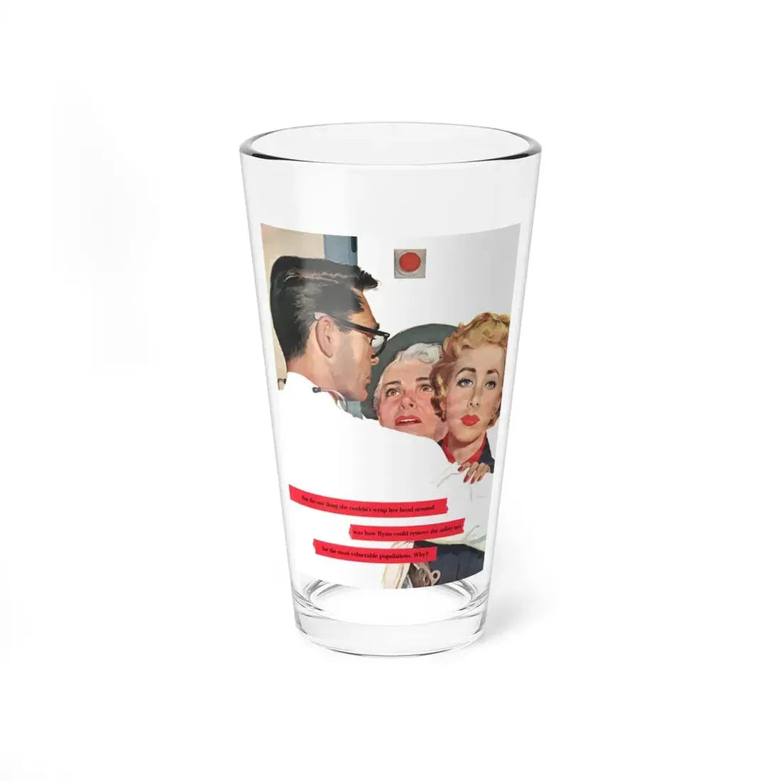Please Stand Back, 1953 (Magazine Illustration) Pint Glass 16oz 16oz - Go Mug Yourself