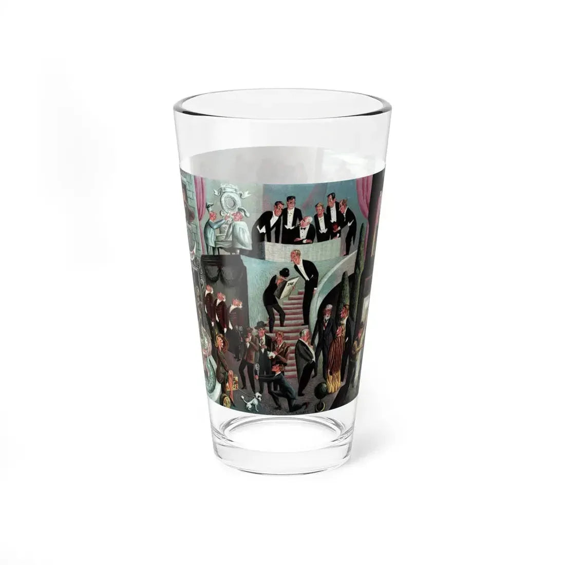 Pleasure Before Business, Collier's, December 20, 1947 (Magazine Illustration) Pint Glass 16oz - Go Mug Yourself