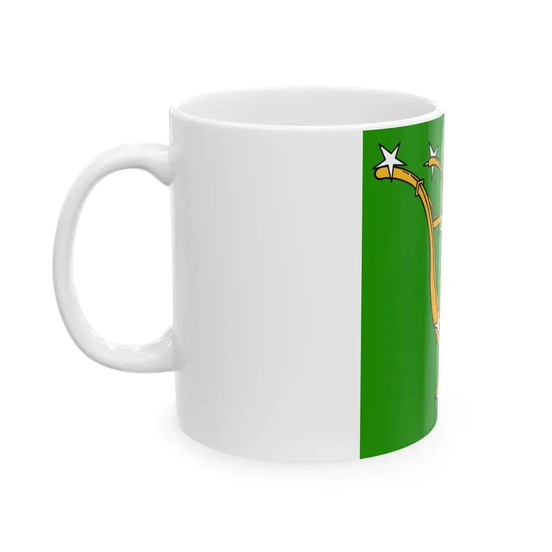 Plough and Stars flag (Ireland) White Coffee Mug - Go Mug Yourself