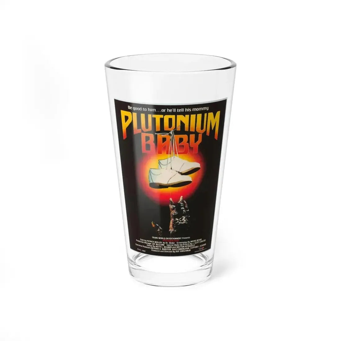 PLUTONIUM BABY 1987 Movie Poster - Pint Glass 16oz 16oz - Go Mug Yourself
