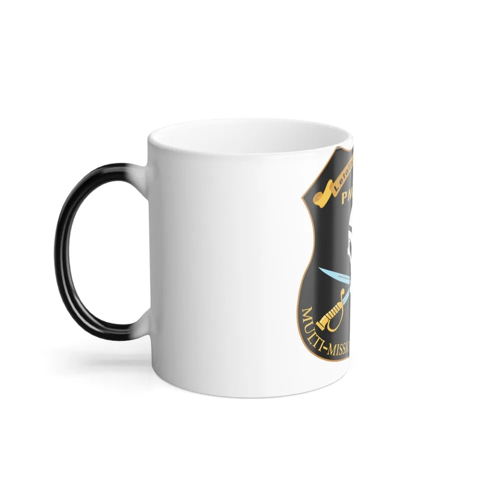 PMA 266 NAVAIR Multi Mission Tactical Unmanned Aerial Systems UAS (U.S. Navy) Color Changing Mug 11oz-Go Mug Yourself