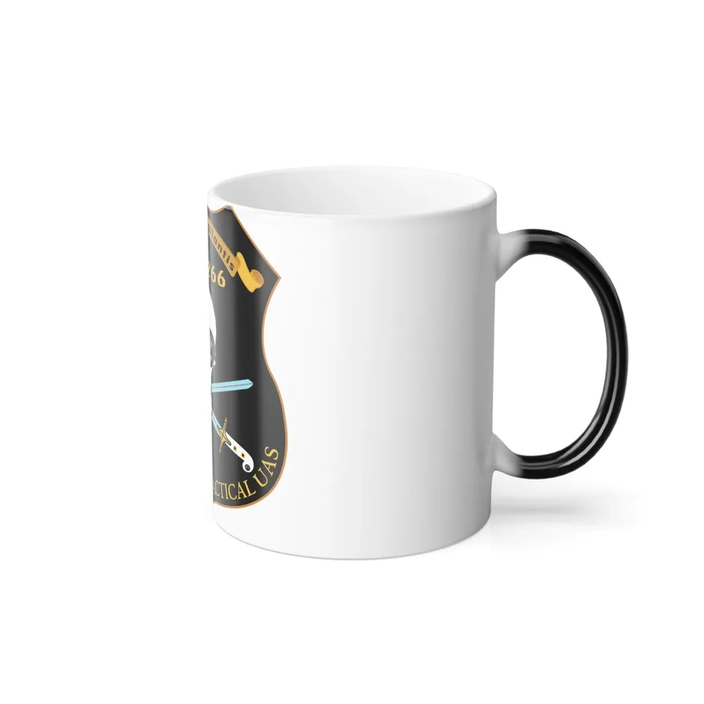 PMA 266 NAVAIR Multi Mission Tactical Unmanned Aerial Systems UAS (U.S. Navy) Color Changing Mug 11oz-Go Mug Yourself